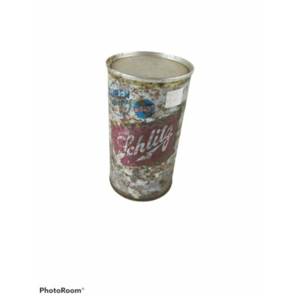 Vintage Schlitz Beer Can 12oz Metal w/Seam Super Softop Triangle Openings 50's?